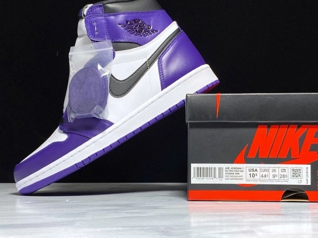 Jordan Purple OG 1 Air High 555088-500 Court 0808